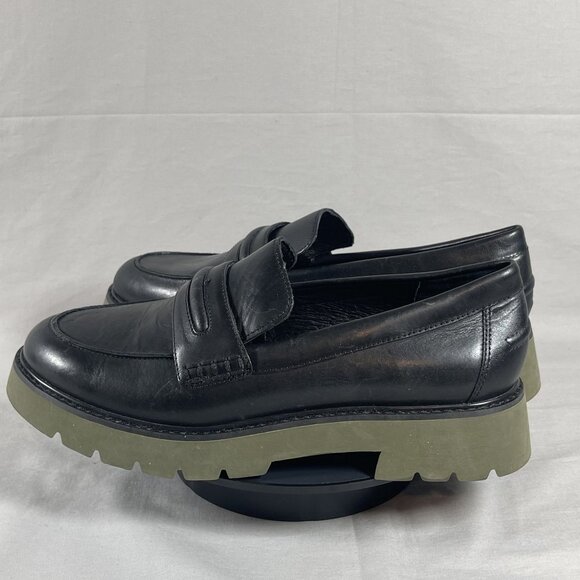 Sanctuary Women's Black Leather Westside Slip On Loafer Flat Shoe Size 8-NEW - Picture 3 of 8